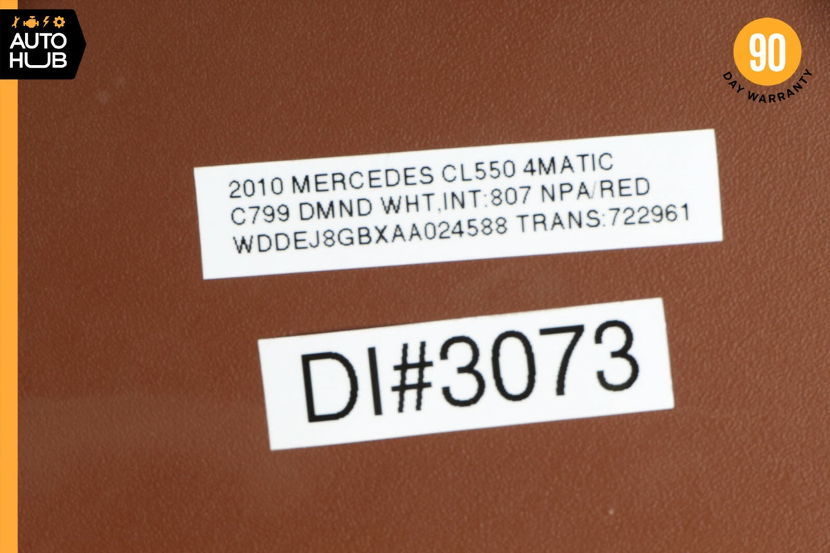 07-14 Mercedes W216 CL550 CL600 Dashboard Dash Board Trim Panel Left Red OEM - photo 10