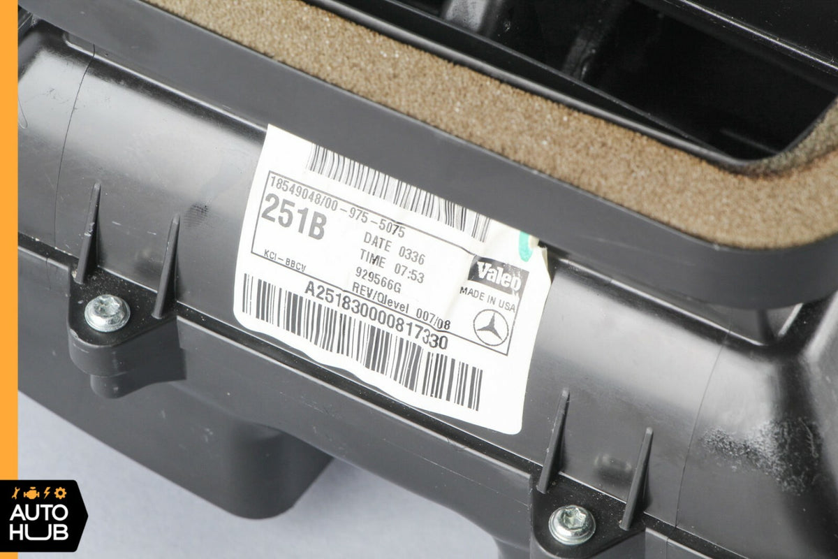 06-09 Mercedes W251 R500 GL450 ML550 Rear AC A/C Heater Blower Motor Fan OEM - photo 11