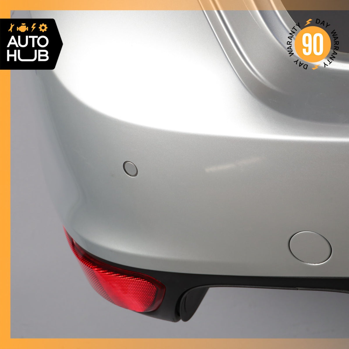 11-14 Porsche Cayenne 958 S Rear Bumper Cover Assembly Silver OEM - photo 3