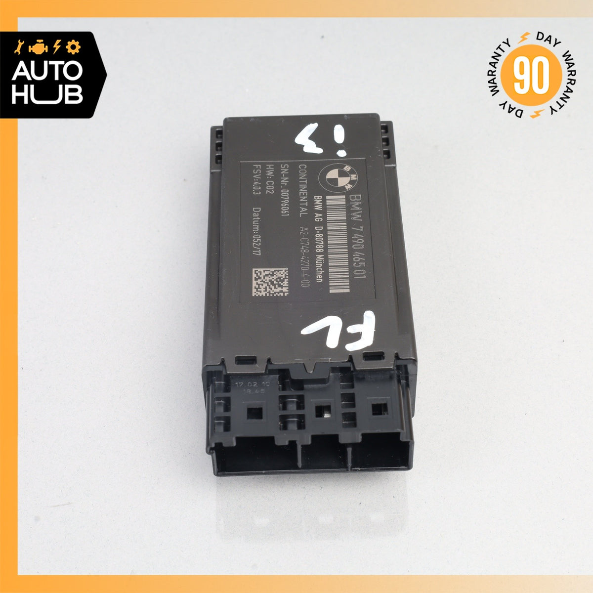 14-21 BMW i3 I01 Seat Heating Control Module 7490465 OEM 74k - photo 3