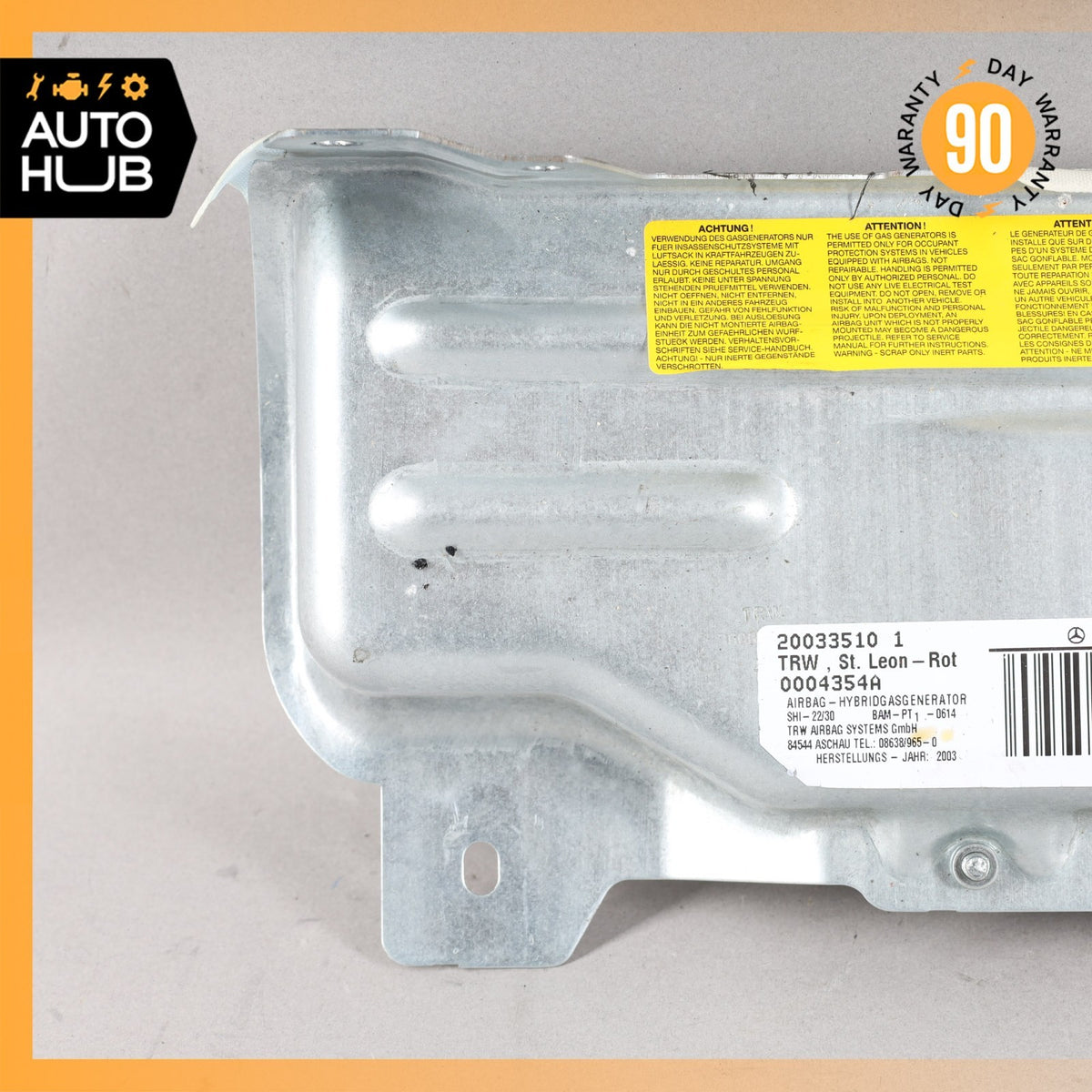 03-12 Mercedes R230 SL500 SL55 AMG Knee Airbag Air Bag Left Driver Side OEM 46k - photo 10