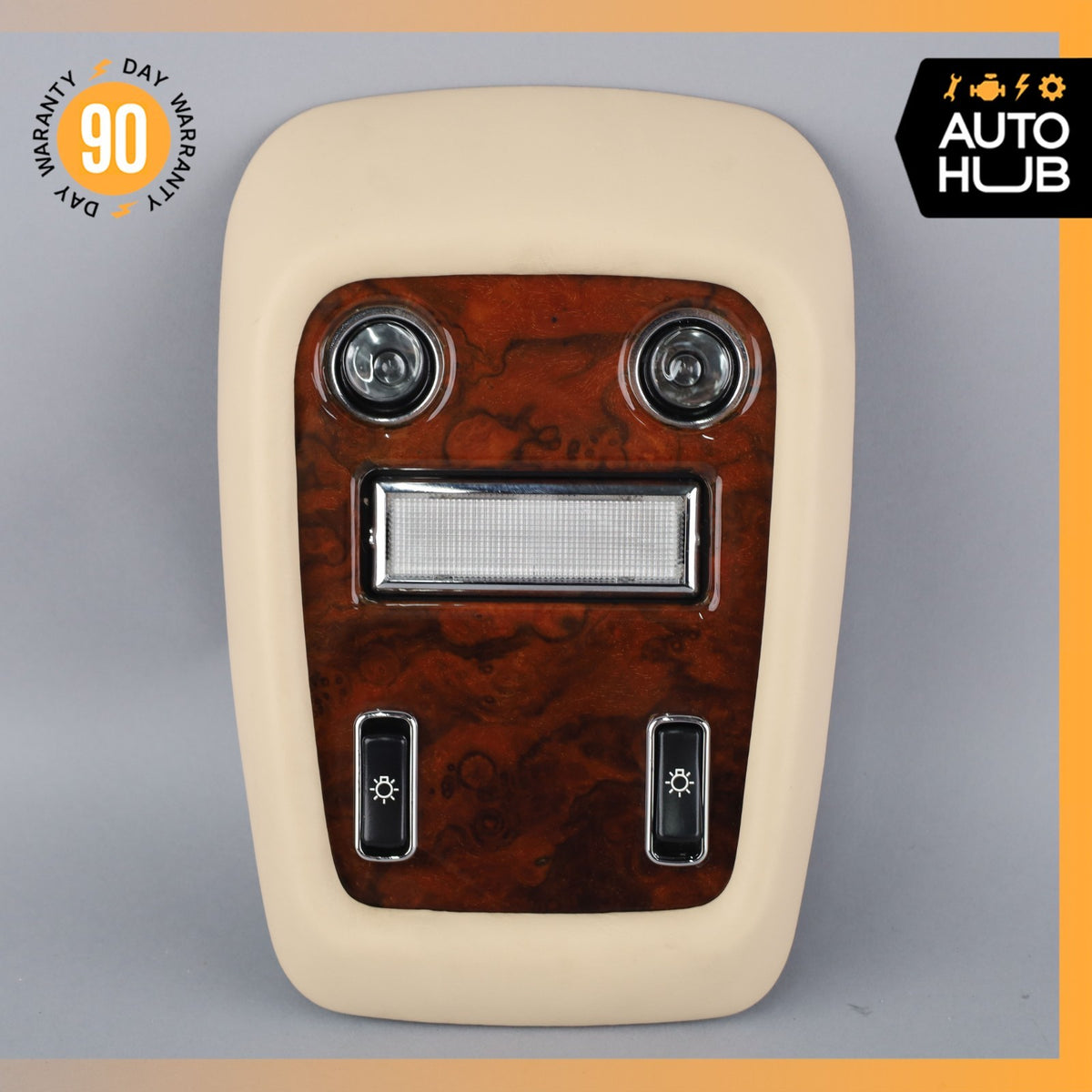 00-02 Rolls Royce Seraph / Bentley Arnage Rear Overhead Dome Light Lamp Wood OEM - photo 3