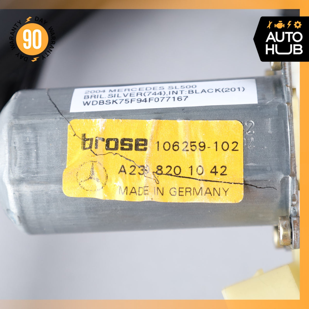Mercedes R230 SL500 SL55 Front Right Side Door Window Regulator Motor OEM - photo 14