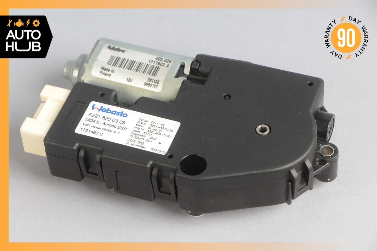 07-13 Mercedes W221 S550 S400 S600 S63 AMG Sunroof Sun Roof Motor 2218200308 OEM - photo 6