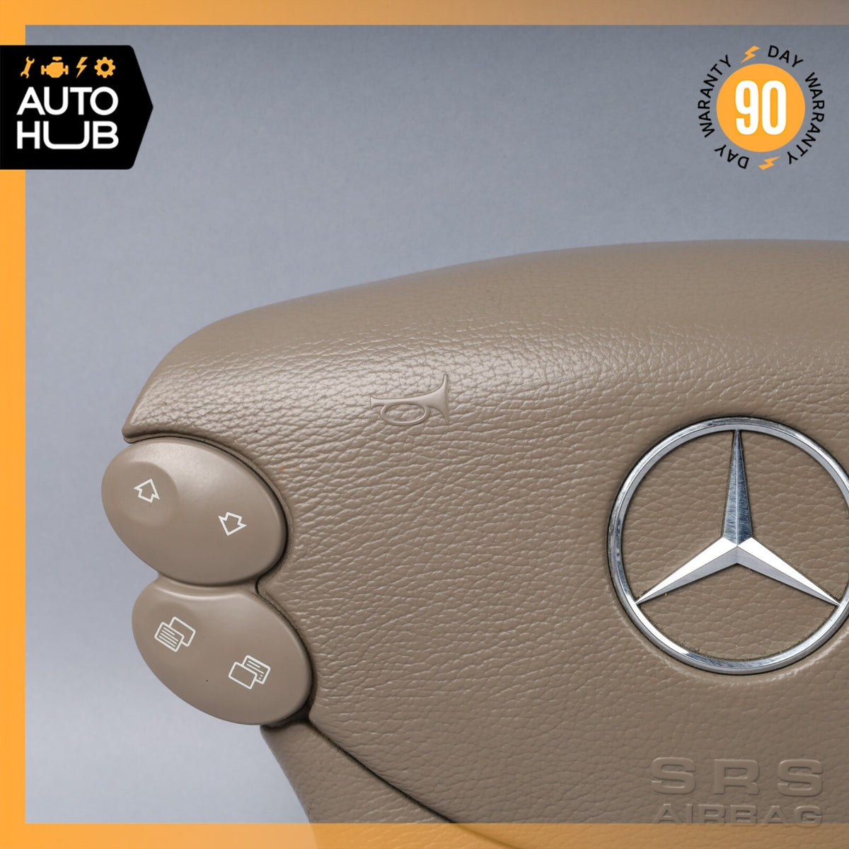 Mercedes R230 SL550 SL55 AMG CLK550 Steering Wheel Airbag Air Bag Beige OEM 72k - photo 2