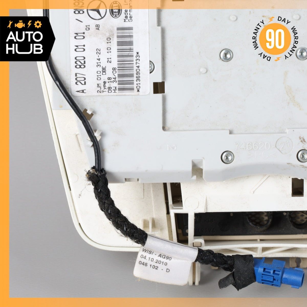 11-16 Mercedes W207 E350 E400 E550 Overhead Dome Light Lamp 2078200101 Beige OEM - photo 12
