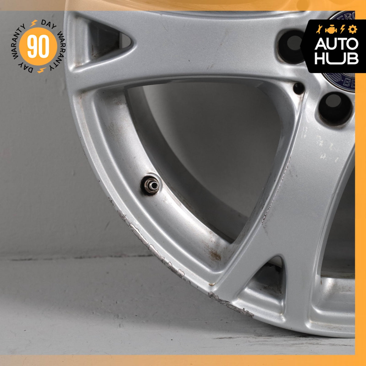 Mercedes W221 S550 CL550 S400 9.5 x 19 19" Rear Wheel Rim Silver 2214015902 OEM - photo 4