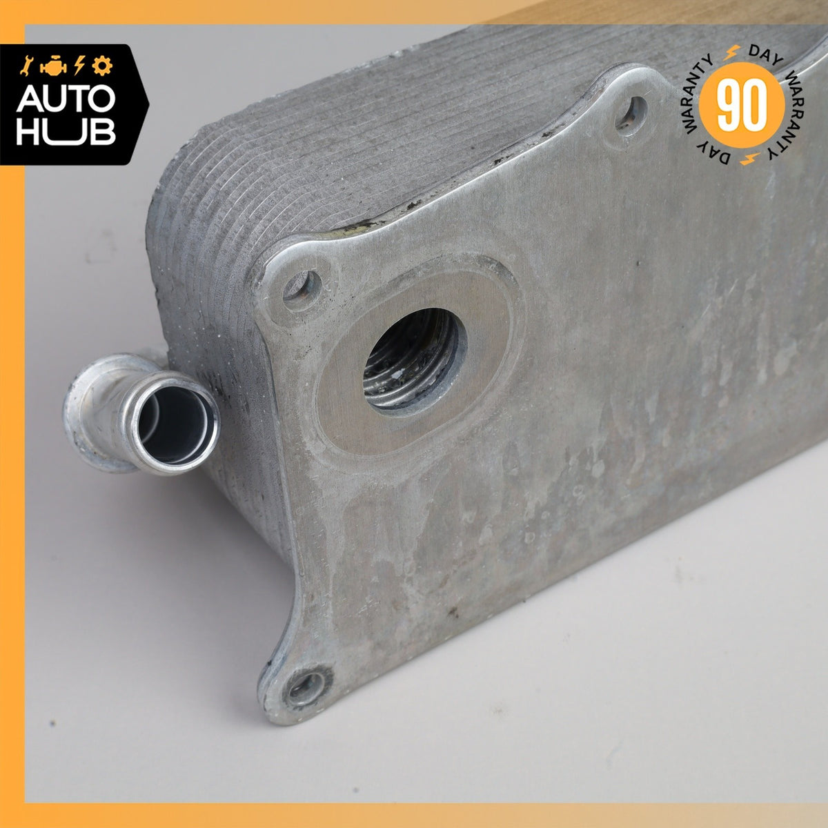 15-18 Porsche Macan 95B S GTS 3.0L V6 Engine Oil Cooler Heat Exchanger OEM 63k - photo 8