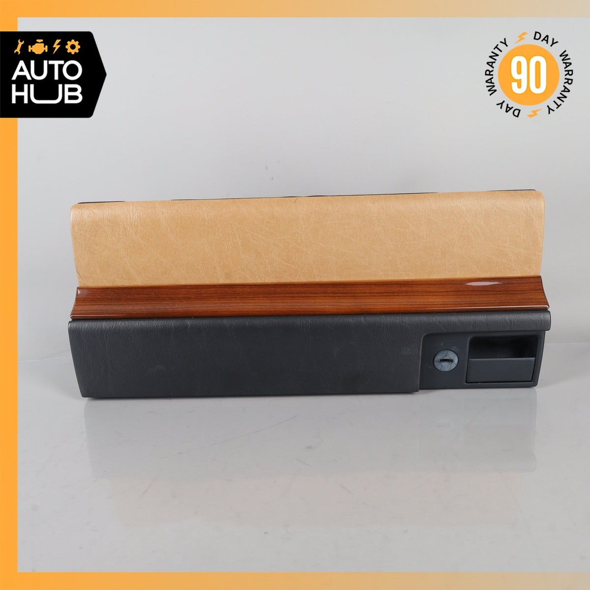 90-93 Mercedes W124 300E 300TE Dashboard Glove Box Lid Cover Trim Door OEM - photo 1