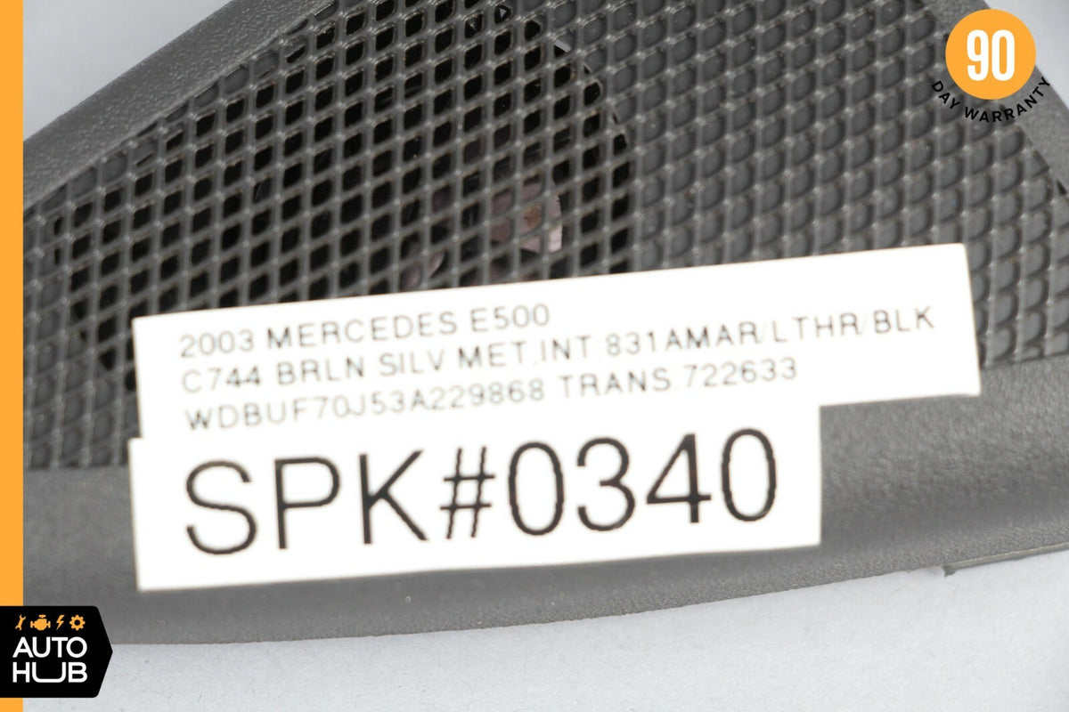 03-06 Mercedes W211 E320 E55 Tweeter Speaker Cover Front Right 2117250294 OEM - photo 10