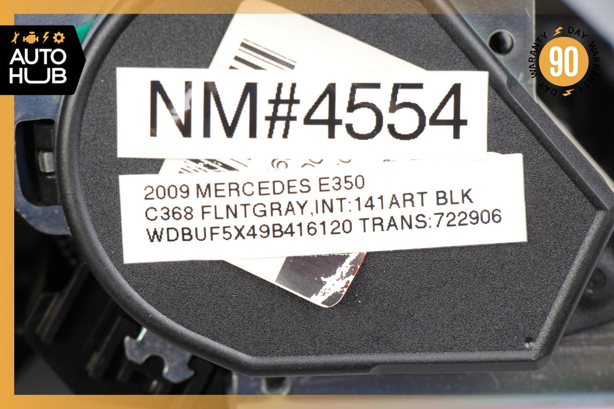 07-09 Mercedes W211 E350 CLS550 Front Right Passenger Side Seat Belt Black OEM - photo 12