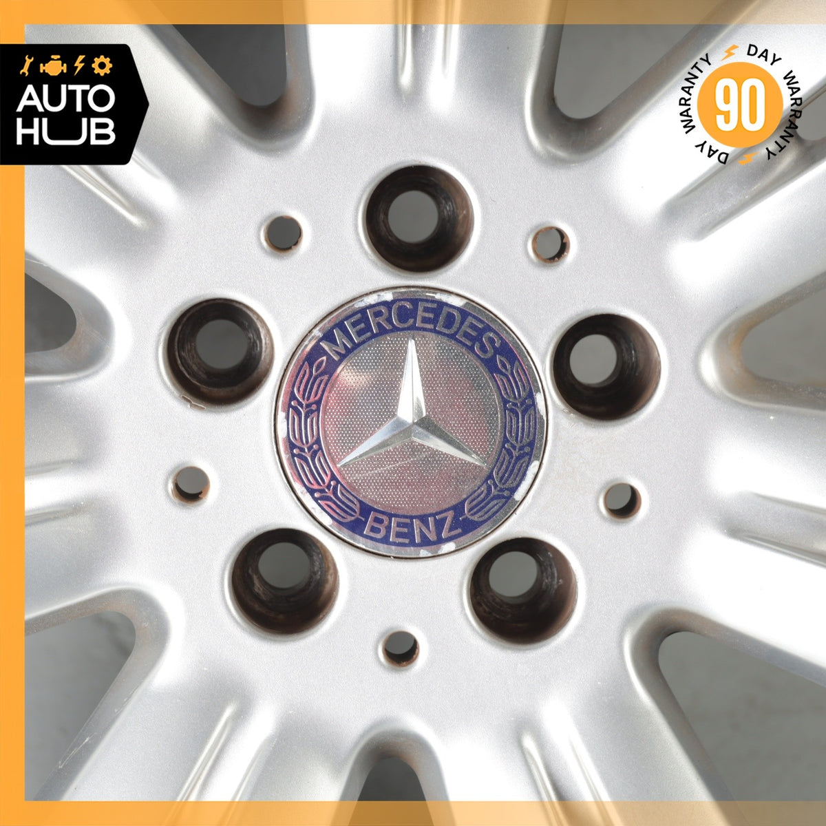 Mercedes W221 S400 S550 CL550 8.5 x 18 18" Wheel Rim Silver 2214017402 OEM - photo 6