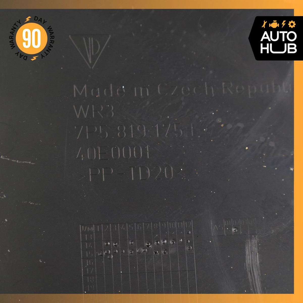11-18 Porsche Cayenne 958 Front Right Windshield Cowl Cover Panel 7P5819175F OEM - photo 8