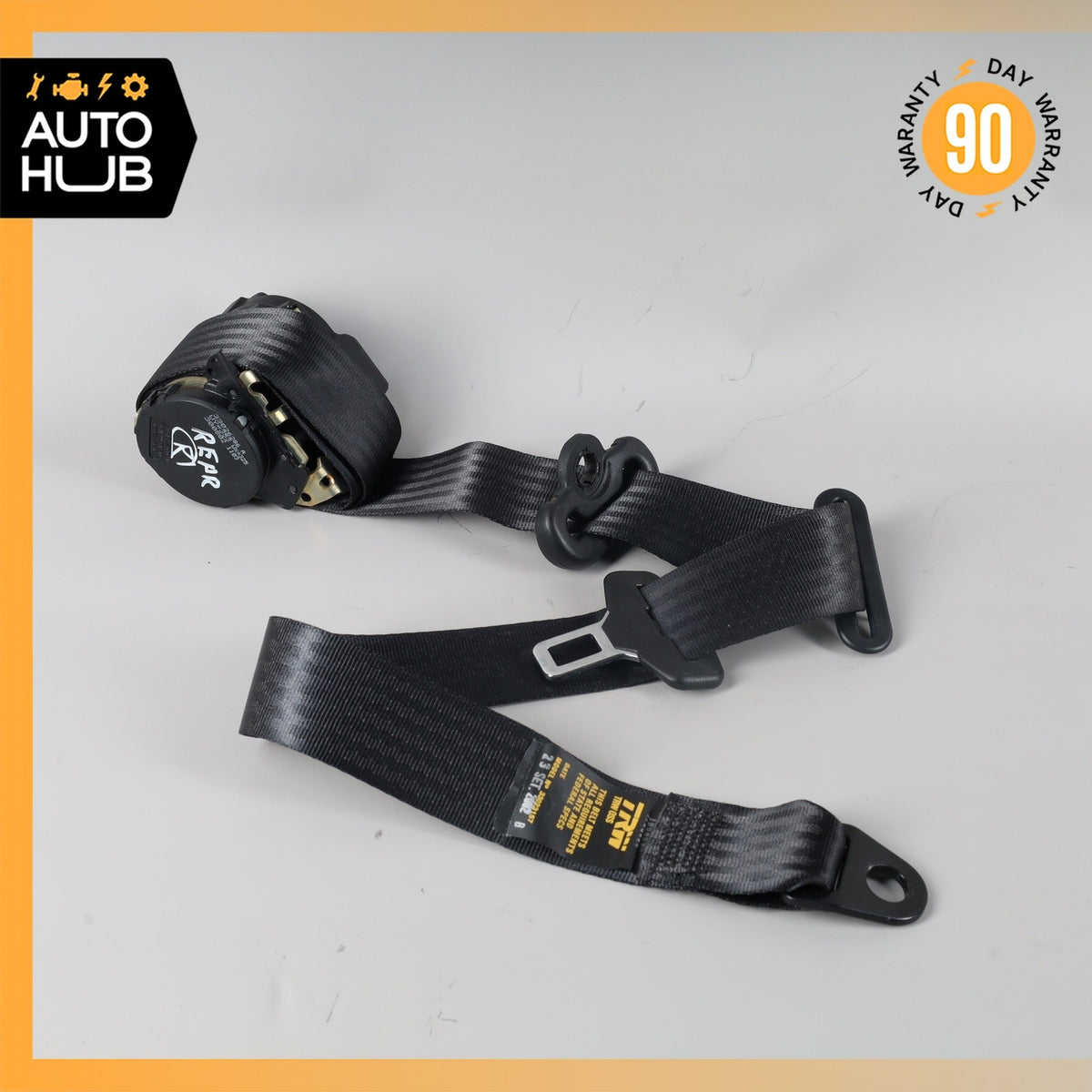 02-07 Maserati M138 4200 Coupe GT Rear Right Passenger Side Seat Belt Black OEM - photo 2