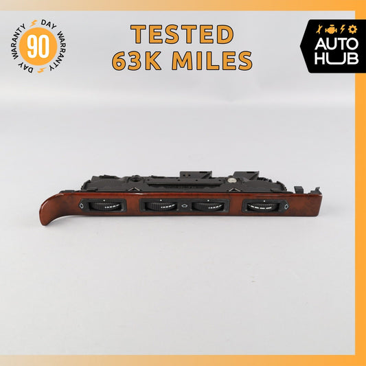 93-99 Mercedes W140 CL600 A/C Heater Air Vent Control Switch Wood Trim OEM - photo 1