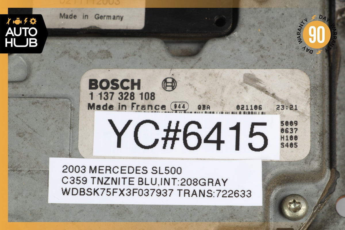 03-12 Mercedes R230 SL500 E350 E55 Engine Cooling Fan Motor Radiator BOSCH OEM - photo 10