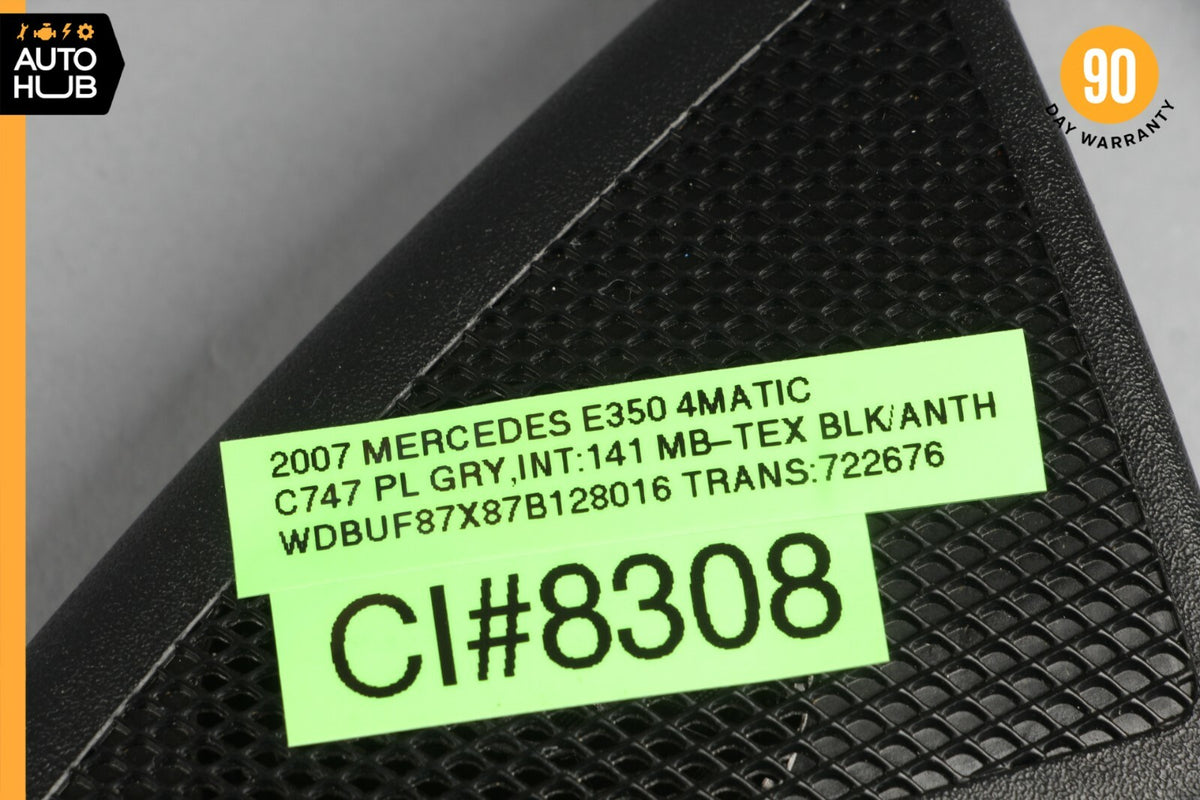 07-09 Mercedes W211 E350 E320 Tweeter Speaker Cover Left Driver Side Black OEM - photo 7