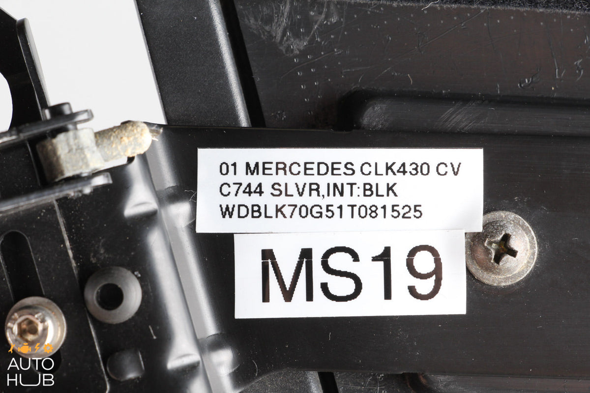 98-03 Mercedes W208 CLK320 CLK430 Left Driver Side Trunk Flap Convertible Top - photo 10