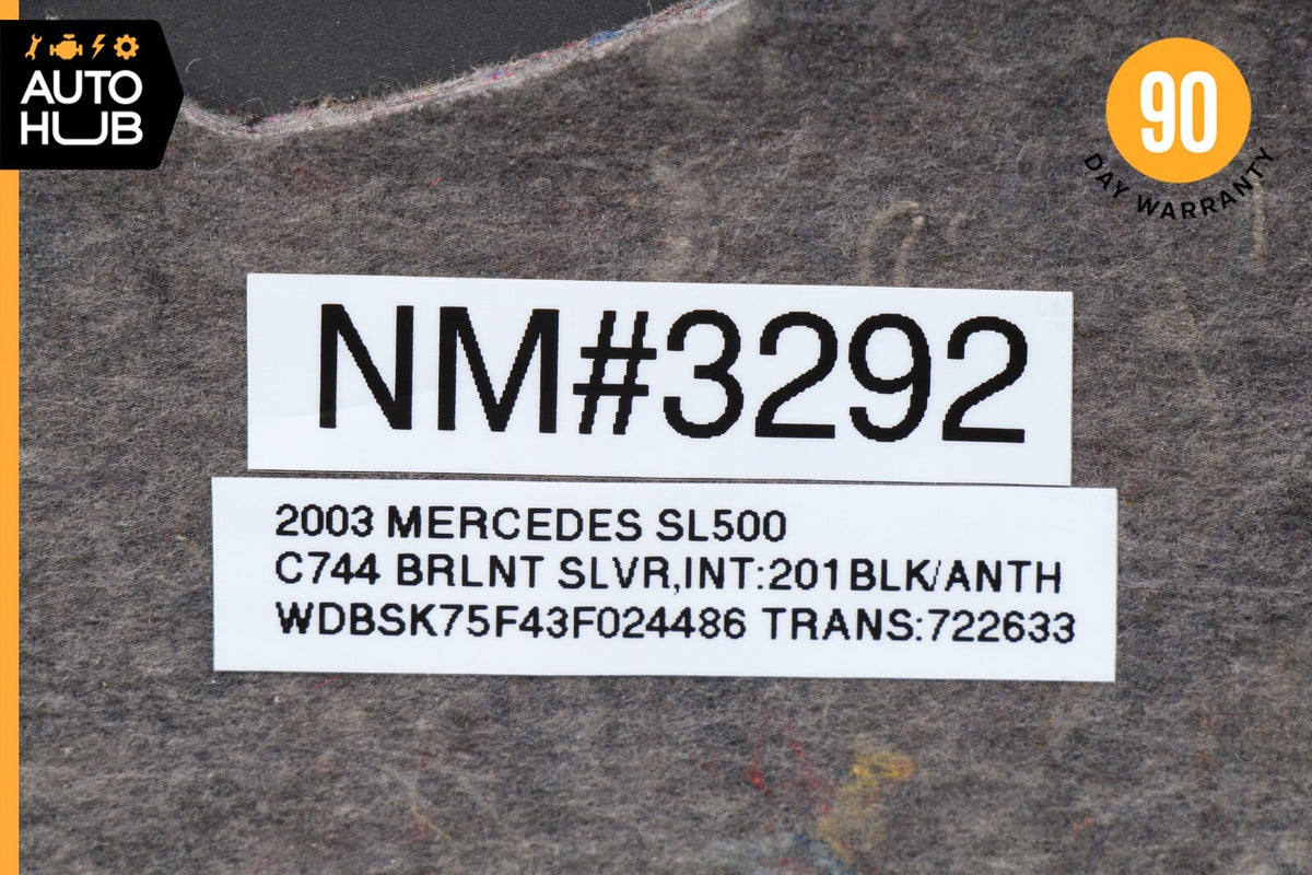 03-06 Mercedes R230 SL500 SL55 Right Side Dashboard Dash Trim Panel Cover OEM - photo 10