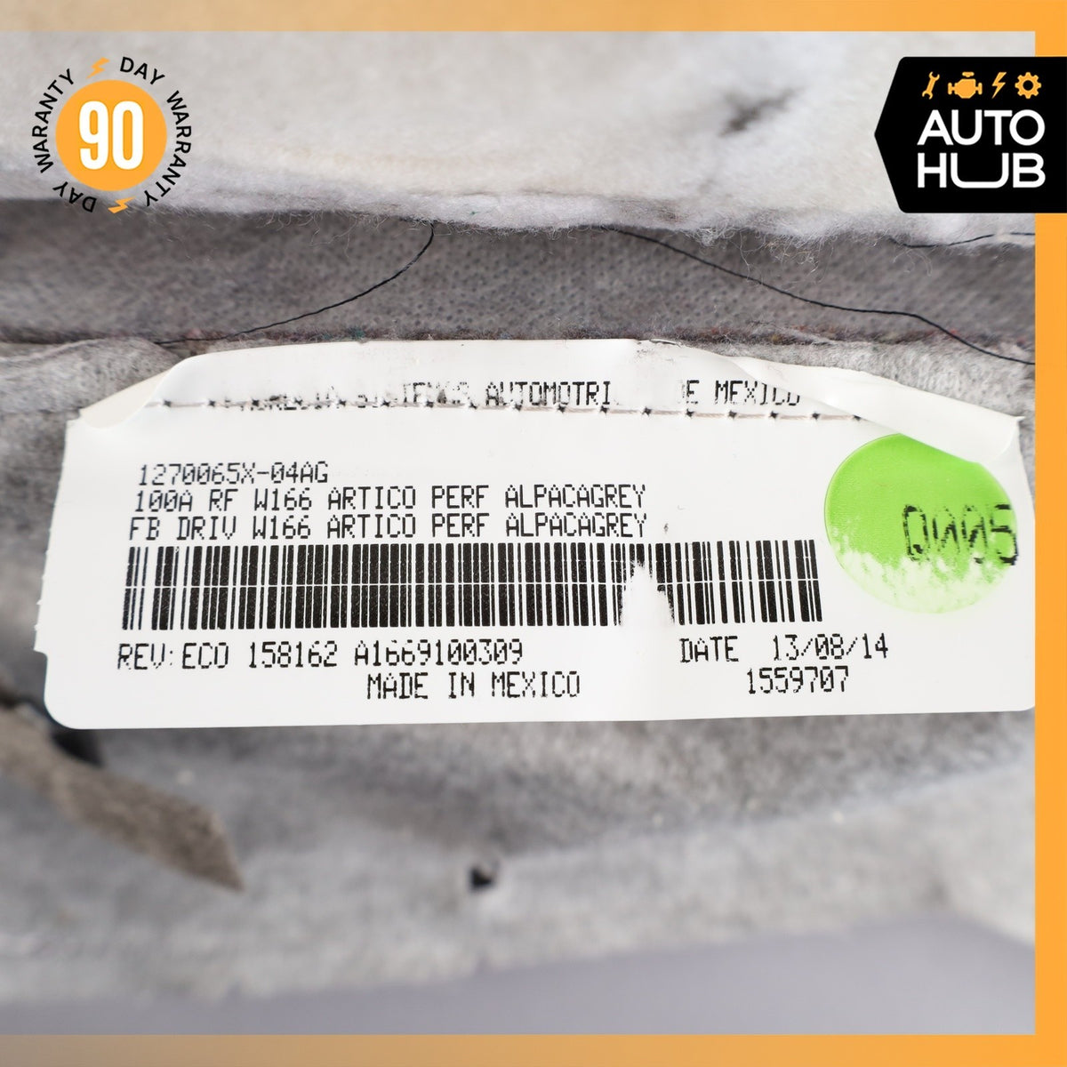 12-15 Mercedes W166 ML250 ML550 Seat Cushion Top Upper Front Left Side OEM - photo 15
