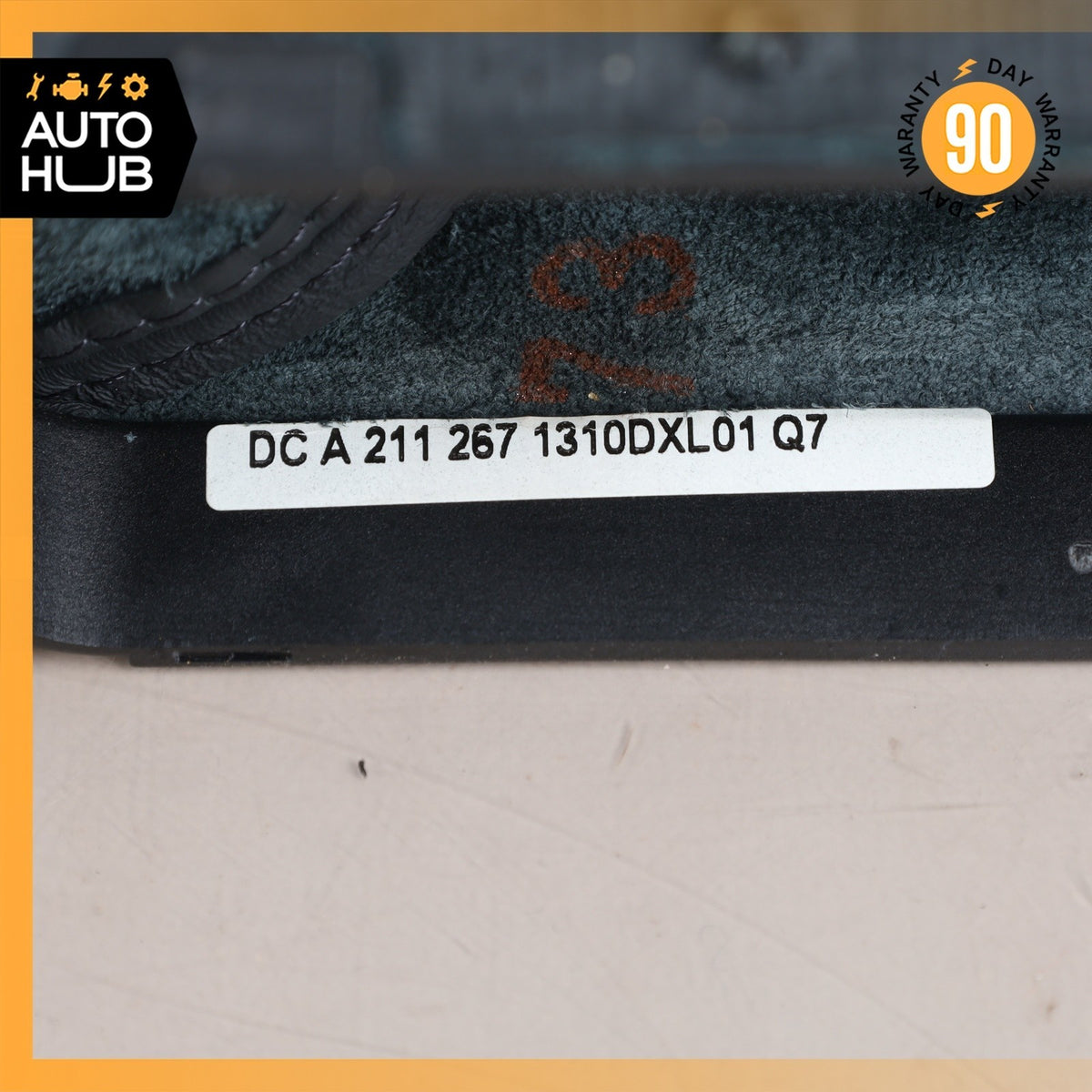 03-06 Mercedes W211 E320 E55 AMG Shift Shifter Knob Boot Cover Black Wood OEM - photo 11