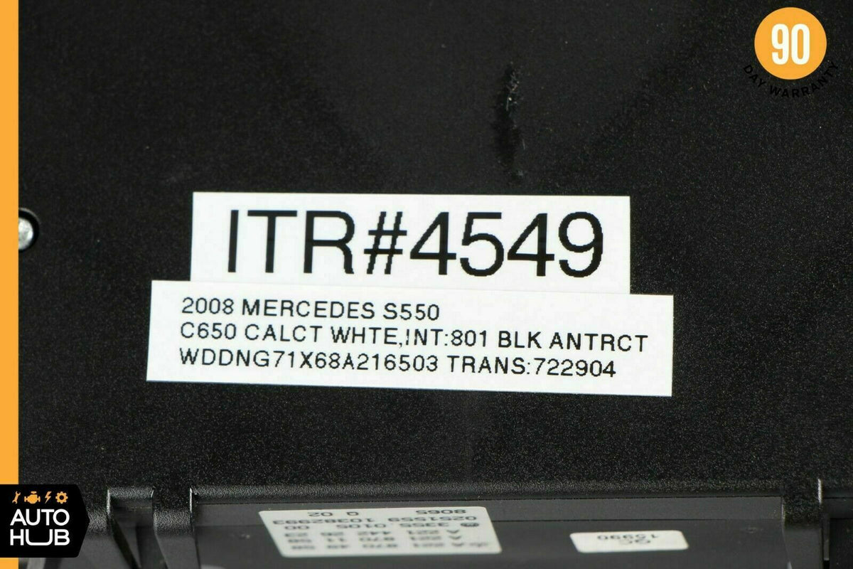 07-14 Mercedes W221 S550 CL550 S400 A/C AC Heater Climate Control Switch OEM - photo 12