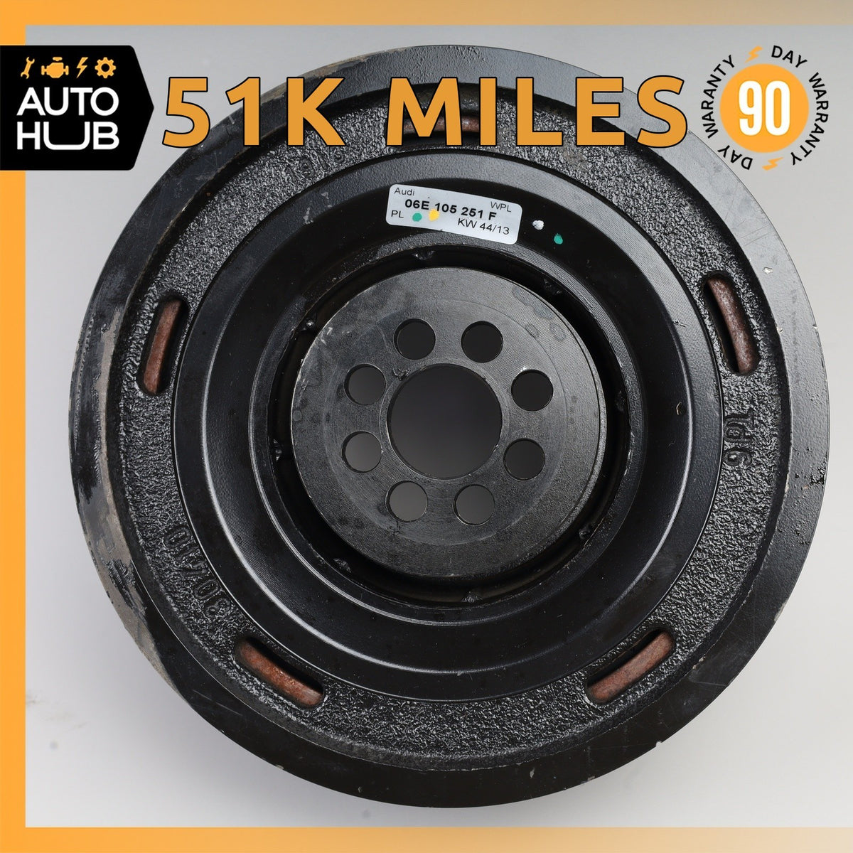 11-18 Porsche Panamera A7 S5 S4 SQ5 Q7 Crank Shaft Pulley Harmonic Dampener OEM - photo 1