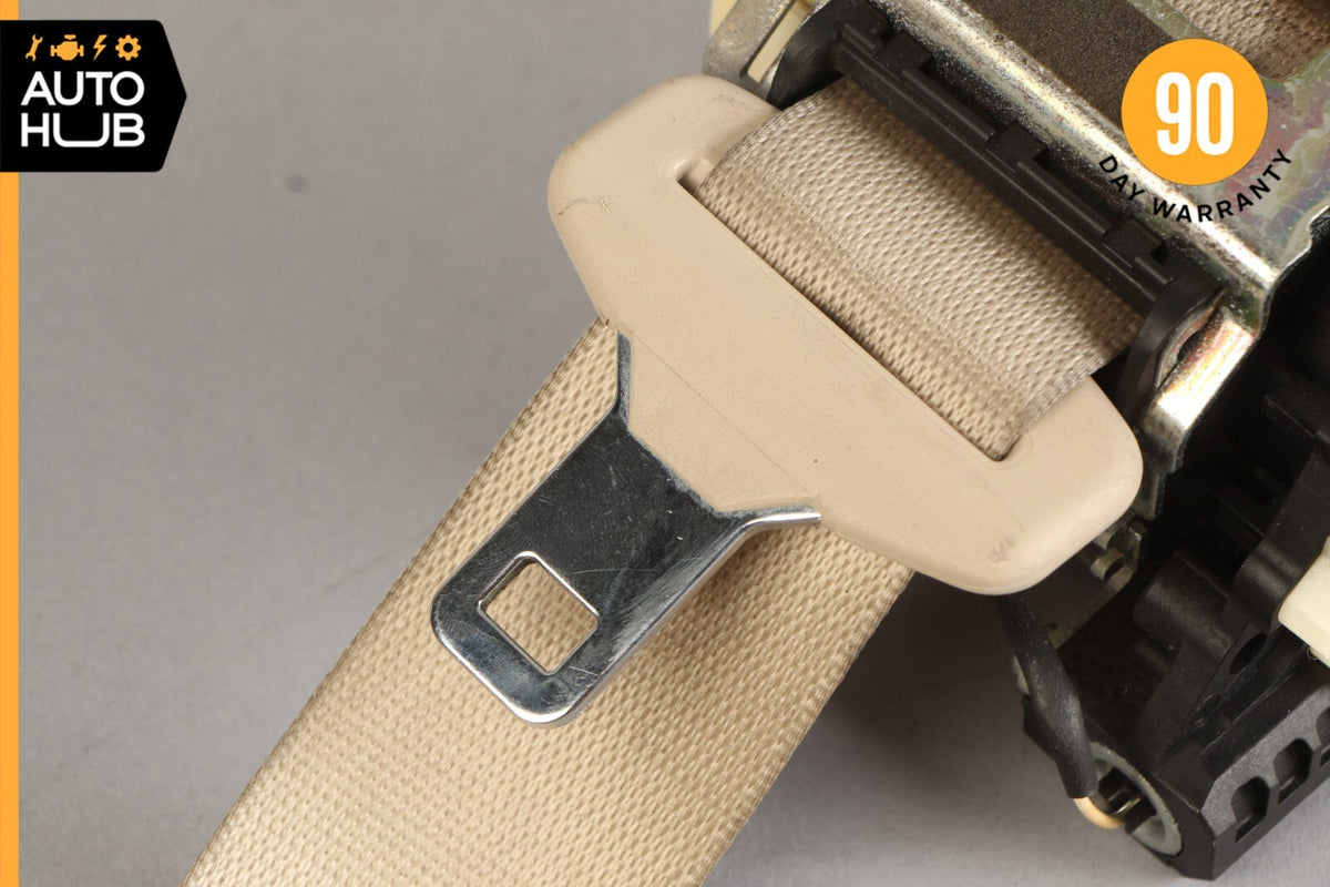 07-10 Mercedes W216 CL550 CL600 CL63 Rear Left Driver Side Seat Belt Beige OEM - photo 3