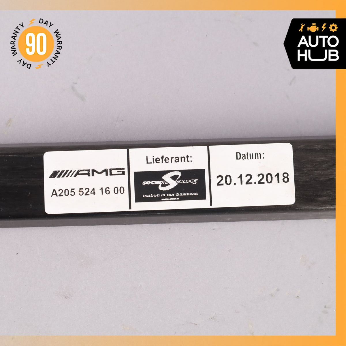 15-23 Mercedes W205 C63 AMG M177 Front Right Strut Reinforcement Bar OEM - photo 6
