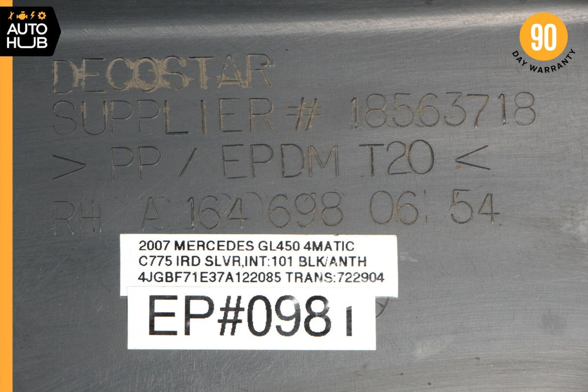 07-12 Mercedes X164 GL450 GL550 Right Passenger Side Rocker Panel Side Skirt OEM - photo 12