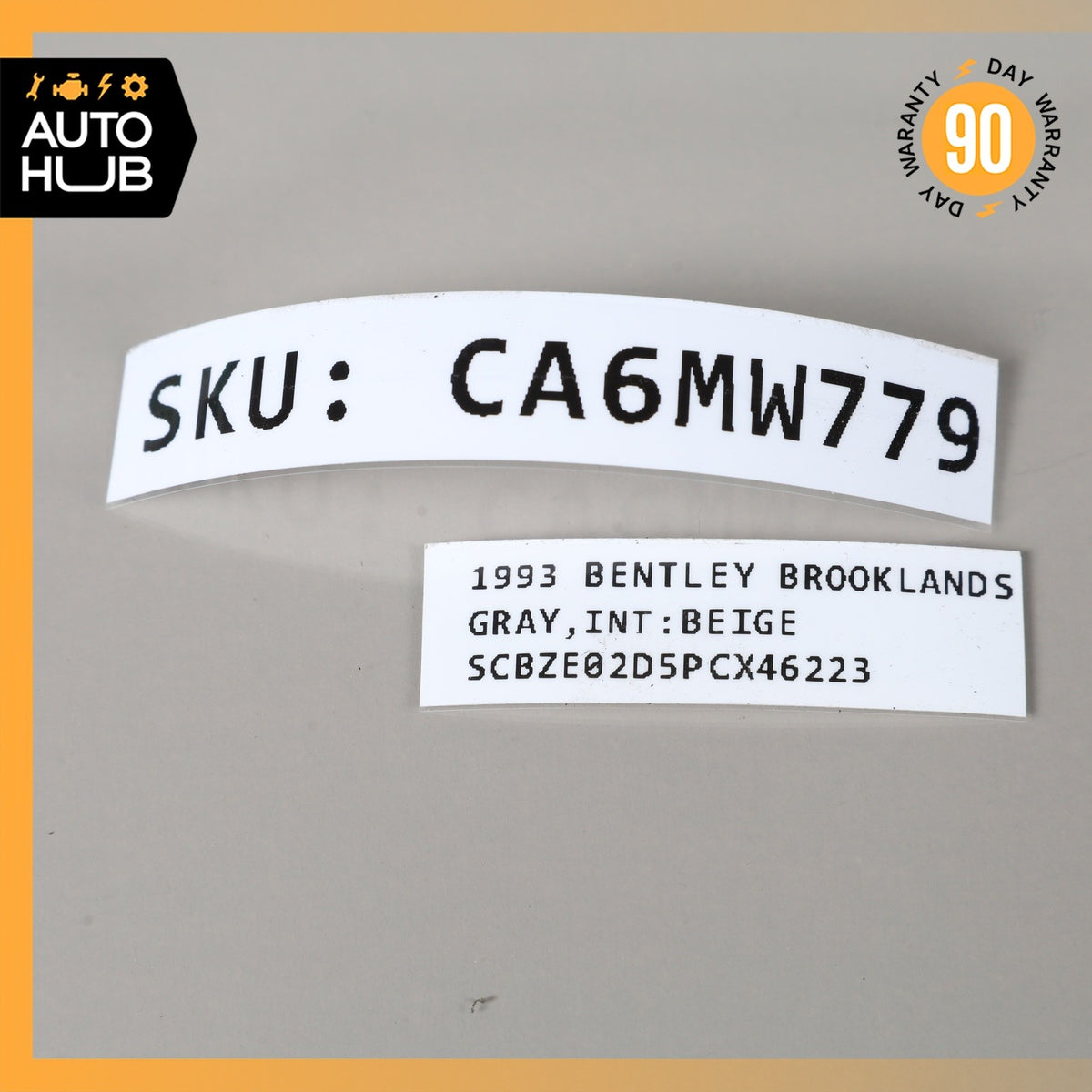 83-95 Bentley Brooklands Silver Spur Front Right Side Bumper Moulding Cover OEM - photo 8