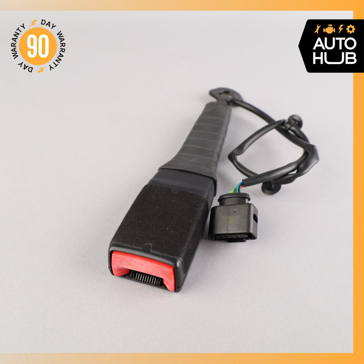 11-18 Porsche Cayenne 958 Front Right Seat Belt Buckle Black 7P0857756E OEM - photo 1