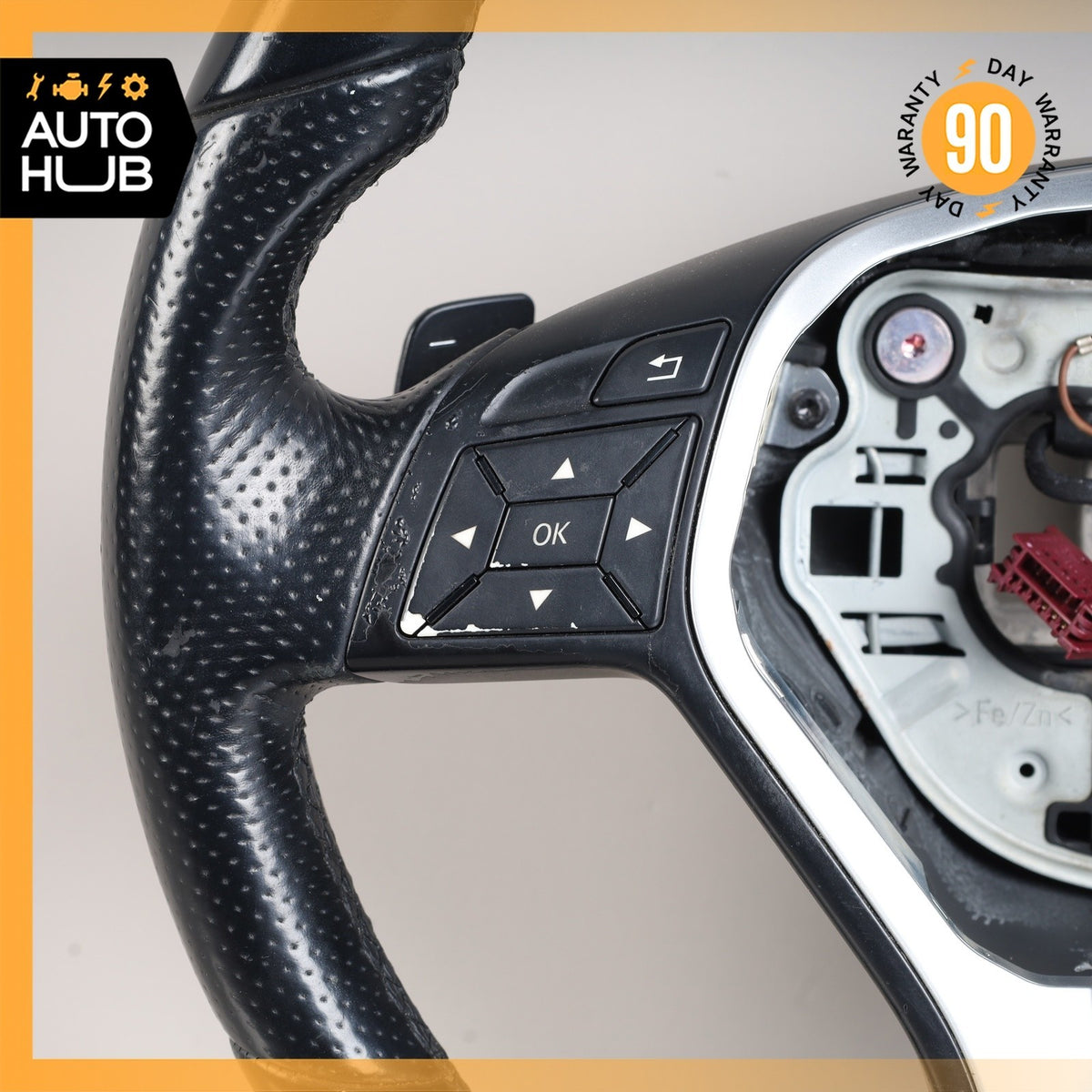 12-18 Mercedes W212 E350 SLK350 ML350 Steering Wheel w/ Paddle Shifters OEM - photo 6