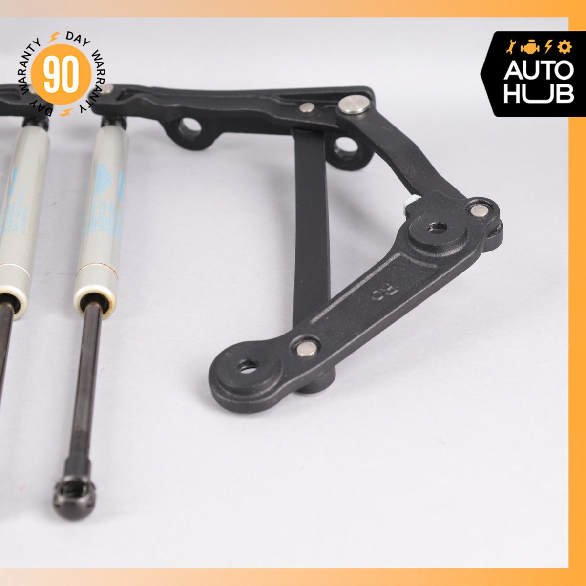 Aston Martin V8 Vantage Trunk Lid Shock Lift Support Strut w/ Brackets Set OEM - photo 8