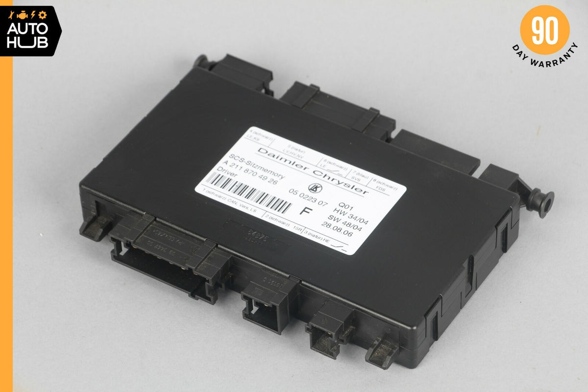 03-12 Mercedes W211 E320 GL550 Seat Control Module Front Left 2118704926 OEM - photo 4