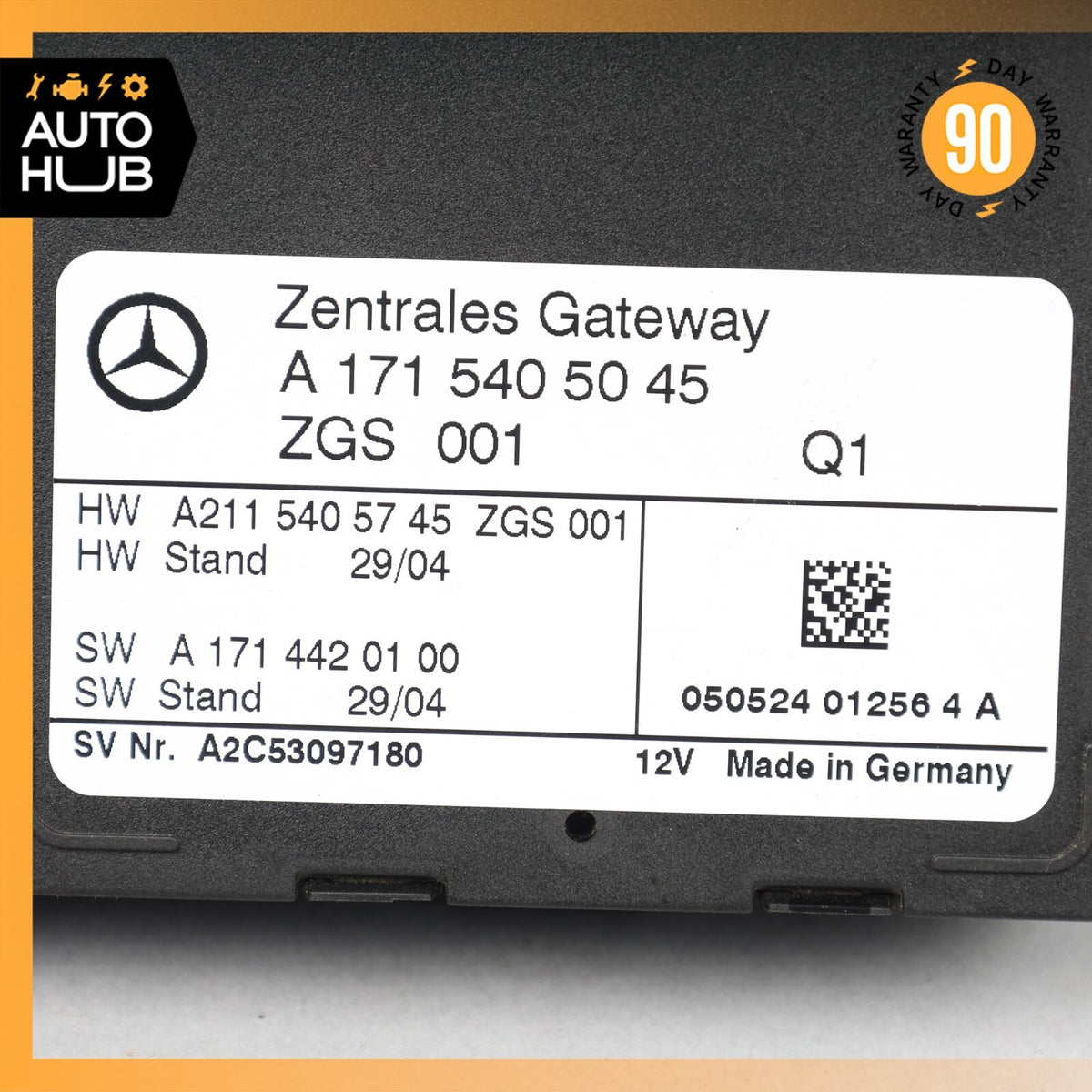 03-11 Mercedes R171 SLK55 E350 Central Gateway Control Module 1715405045 OEM - photo 7