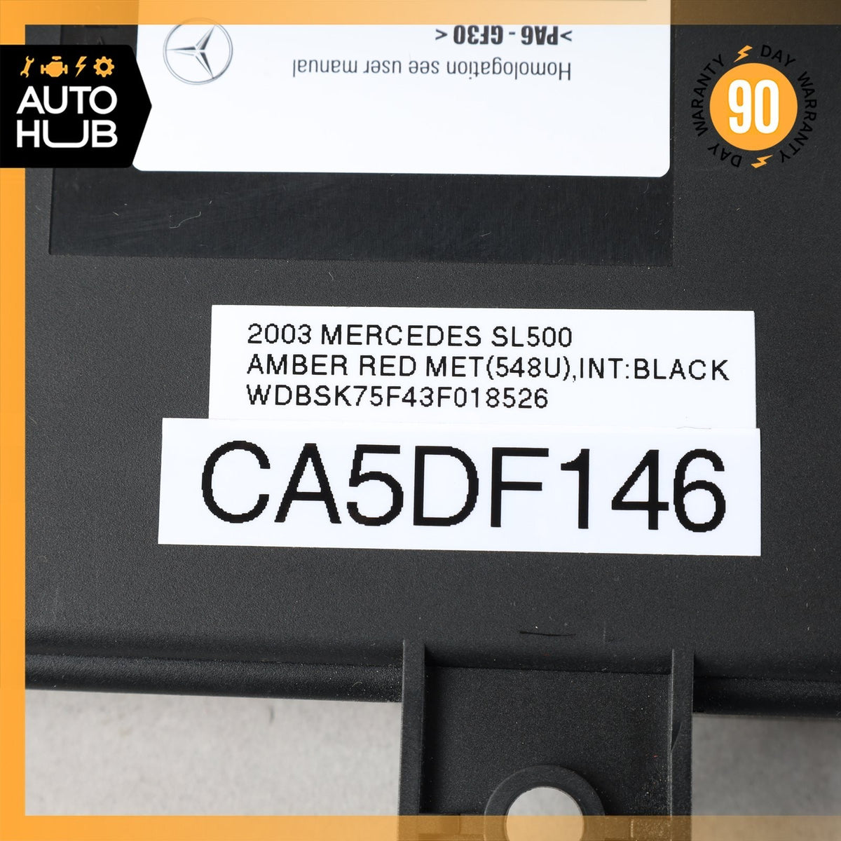 00-03 Mercedes R230 SL500 S500 Keyless Go Entry Control Module 2305450132 OEM - photo 10
