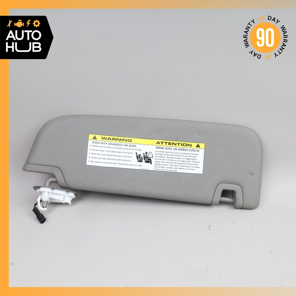 10-16 Porsche Panamera Left Driver Side Sun Visor Sunvisor Gray OEM - photo 9
