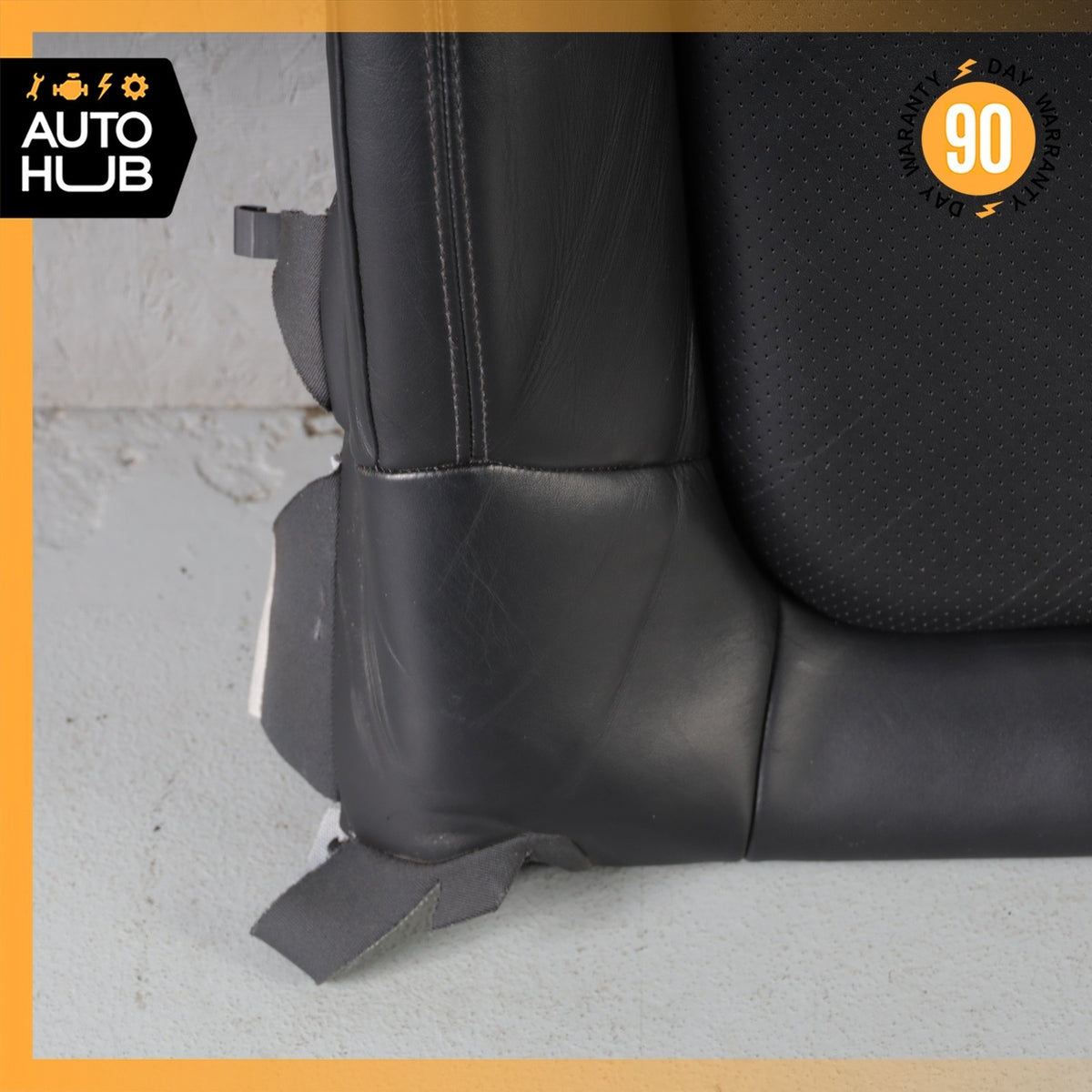 15-18 Porsche Macan 95B Front Left Lower Bottom Seat Cushion Leather Black OEM - photo 6