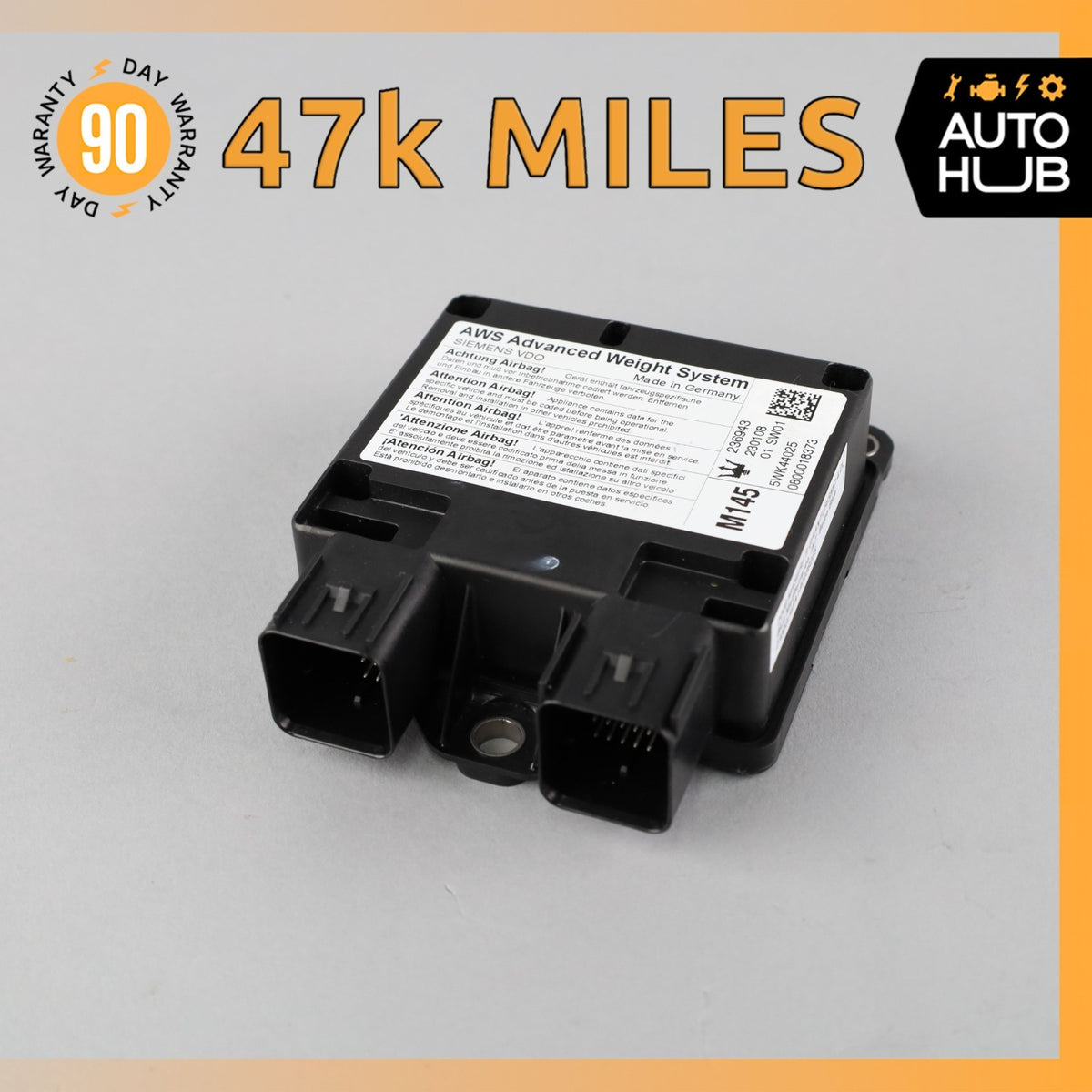 08-12 Maserati GranTurismo M145 AWS Advanced Weight System Control Module OEM - photo 1