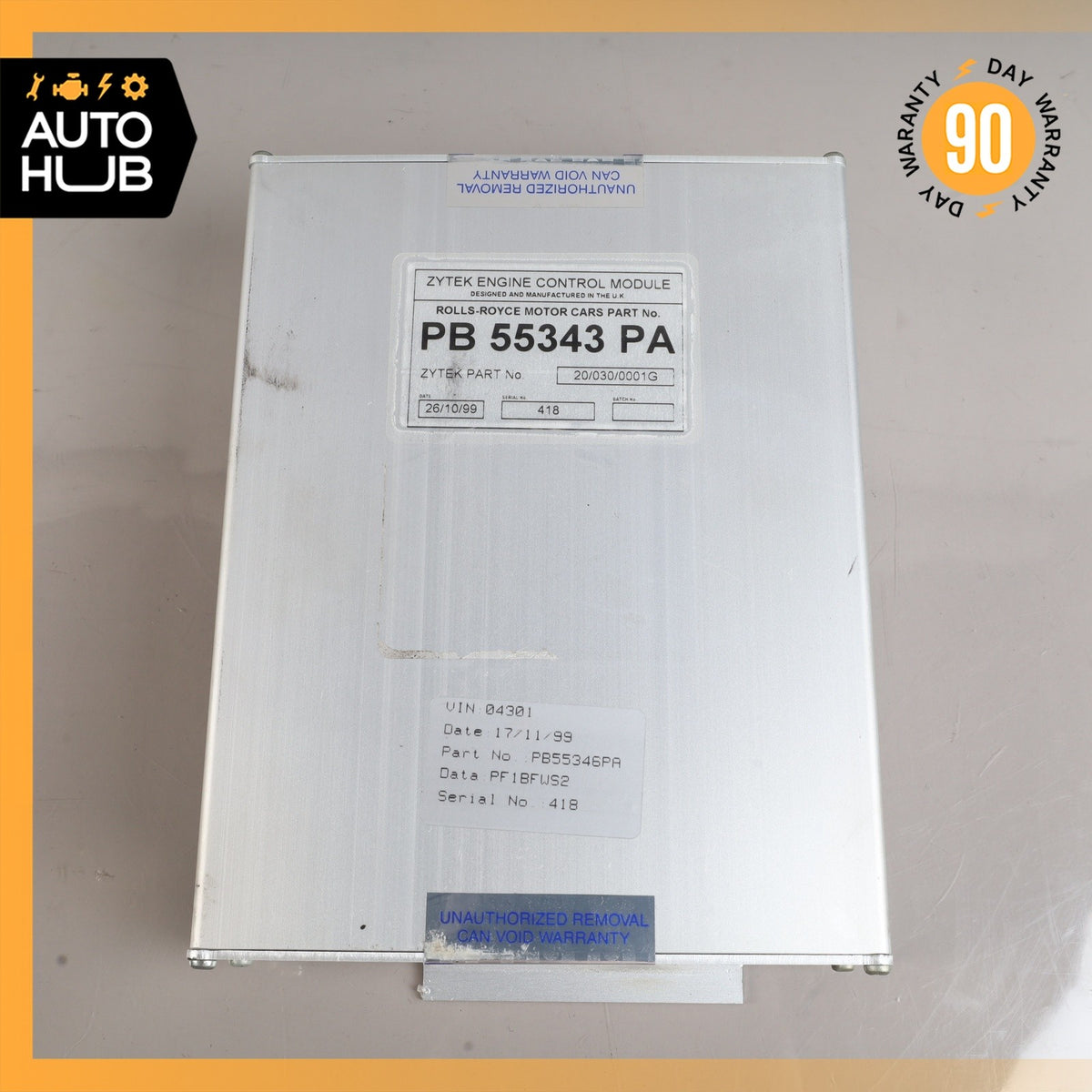 00-02 Bentley Arnage 6.8L V8 Transmission Control Module Unit PL55301PB OEM - photo 5