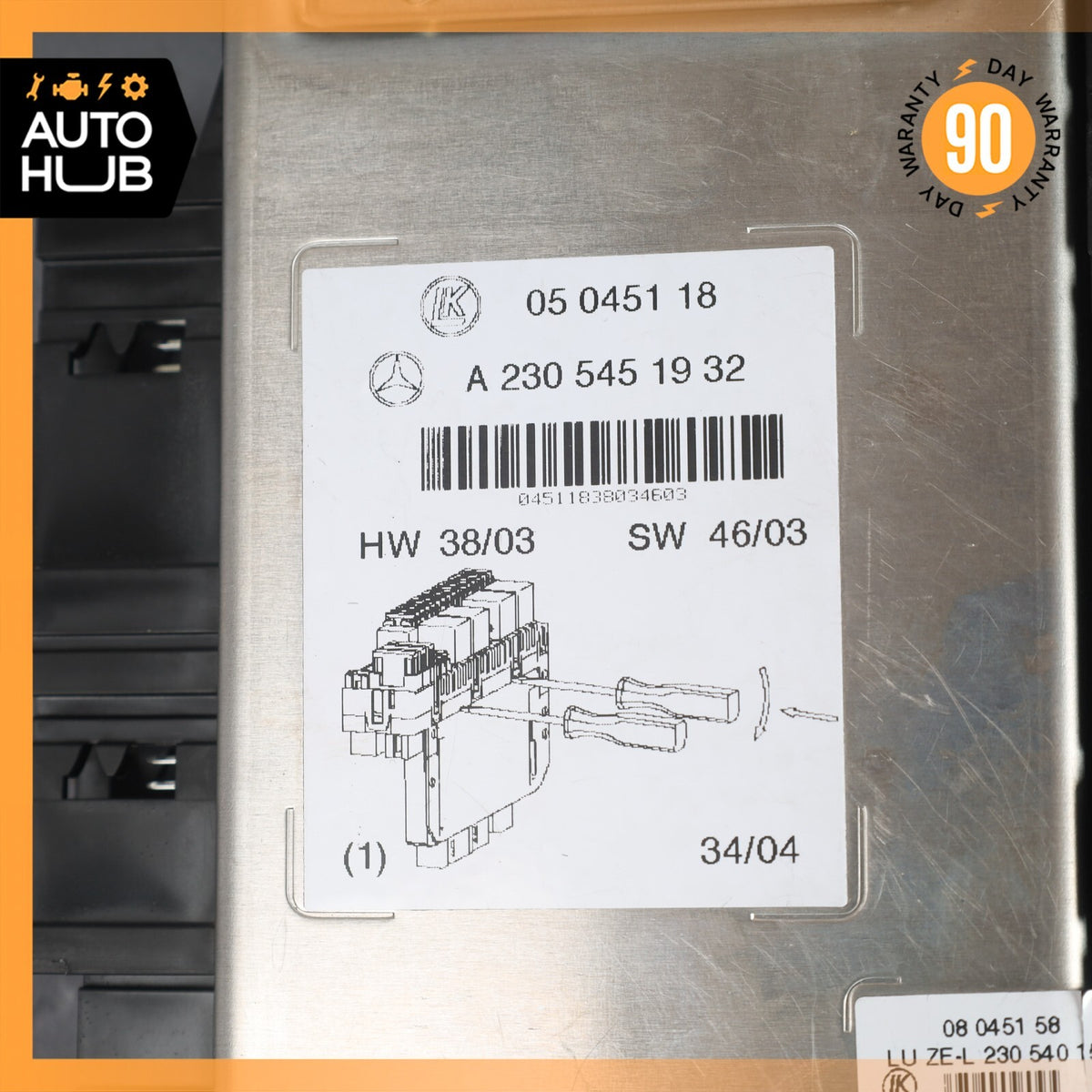 03-12 Mercedes R230 SL500 SL55 Front Left SAM Fuse Box Control Module OEM 41k - photo 11
