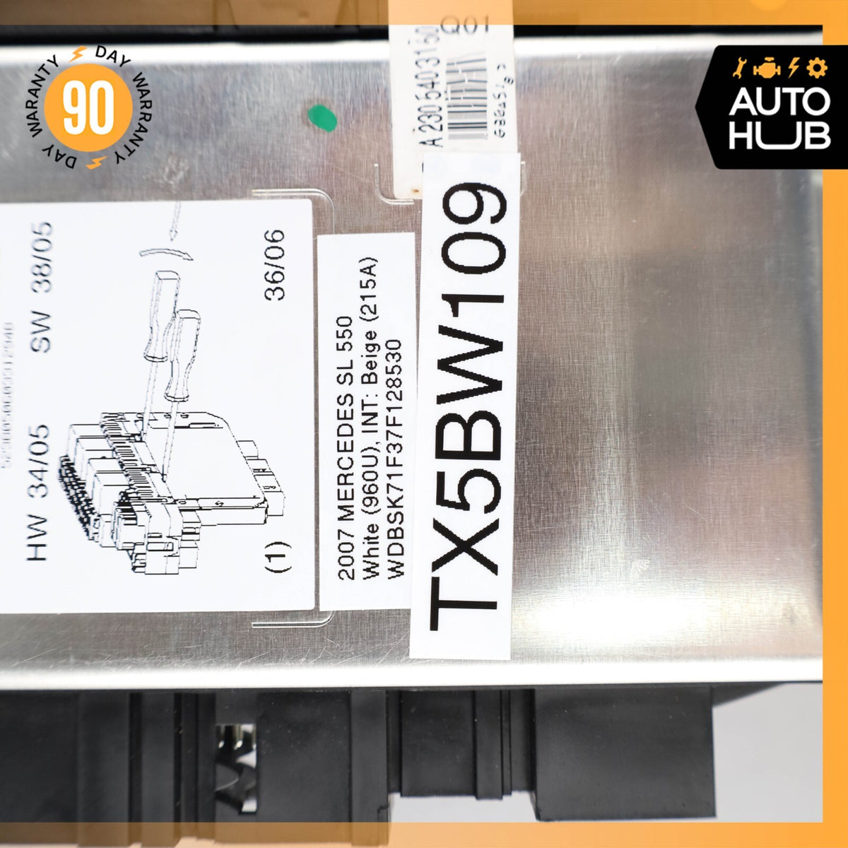 03-12 Mercedes R230 SL550 SL55 AMG Front Left SAM Fuse Box Control Module OEM - photo 8