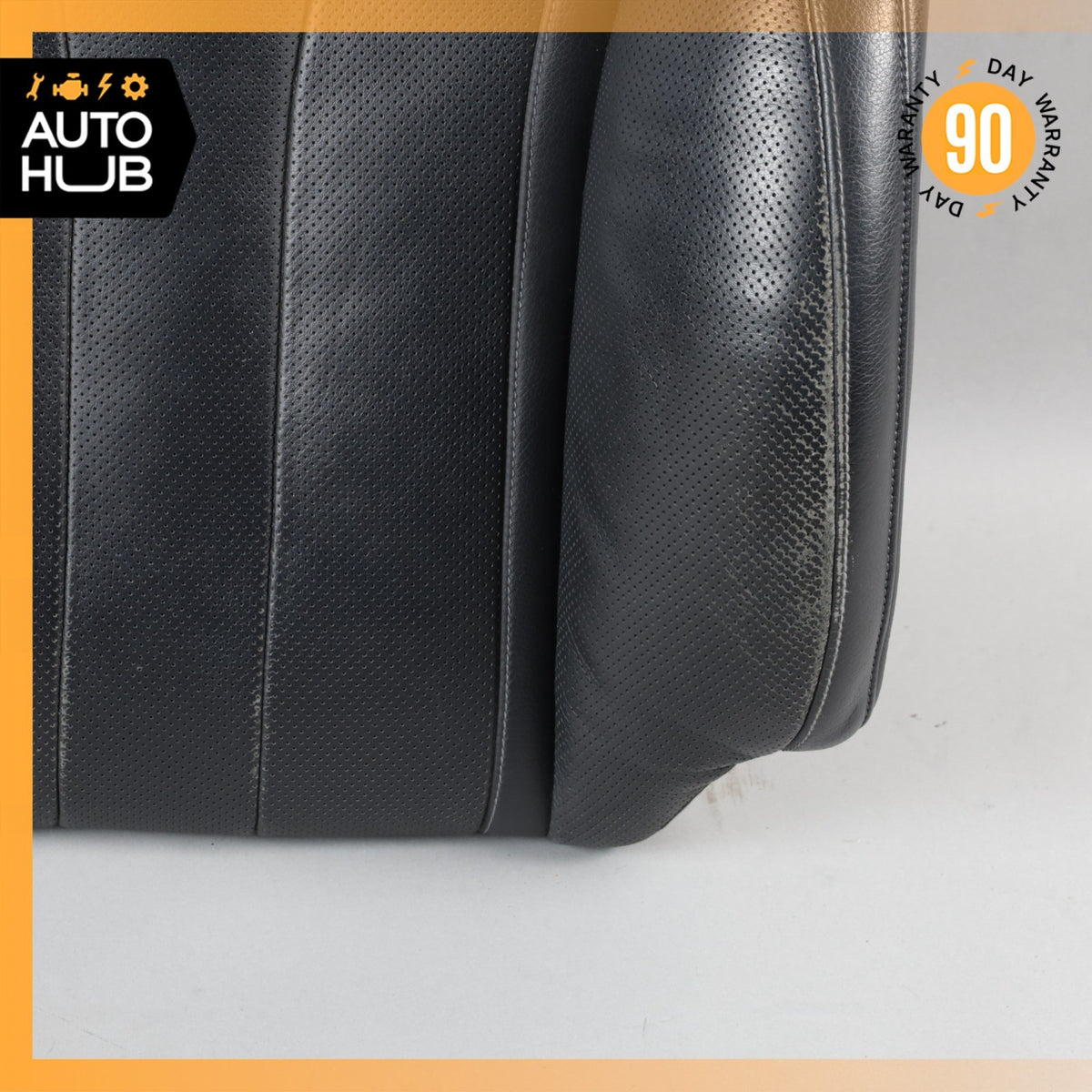 14-17 Mercedes W222 S550 S550e Front Left Side Seat Upper Back Cushion Black OEM - photo 4