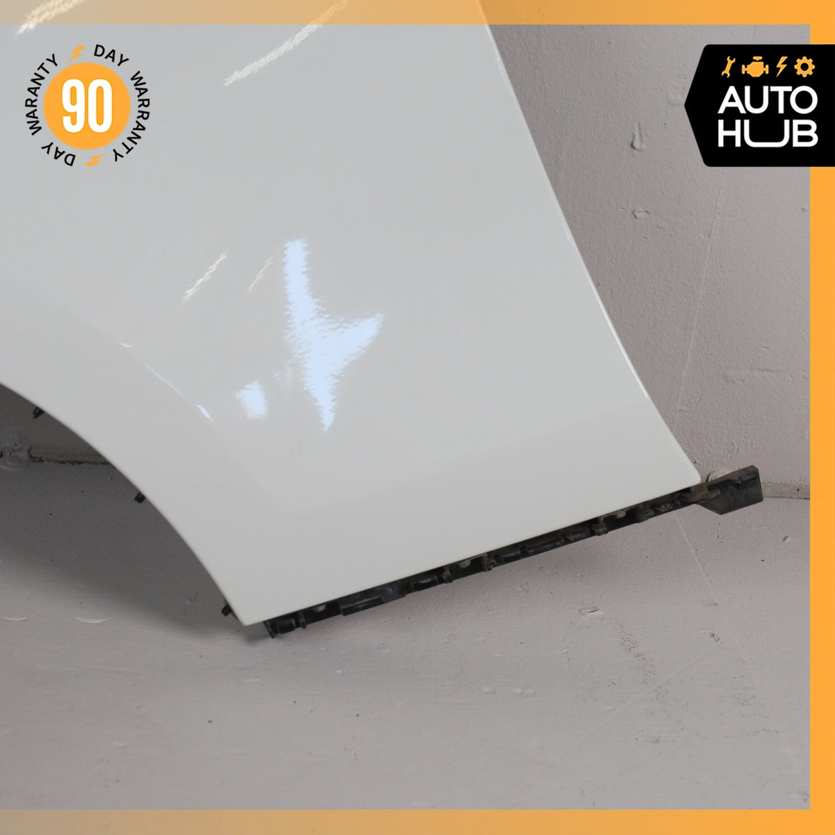 08-13 BMW E82 128i Front Left Driver Fender Cover Panel White 41357133227 OEM - photo 5