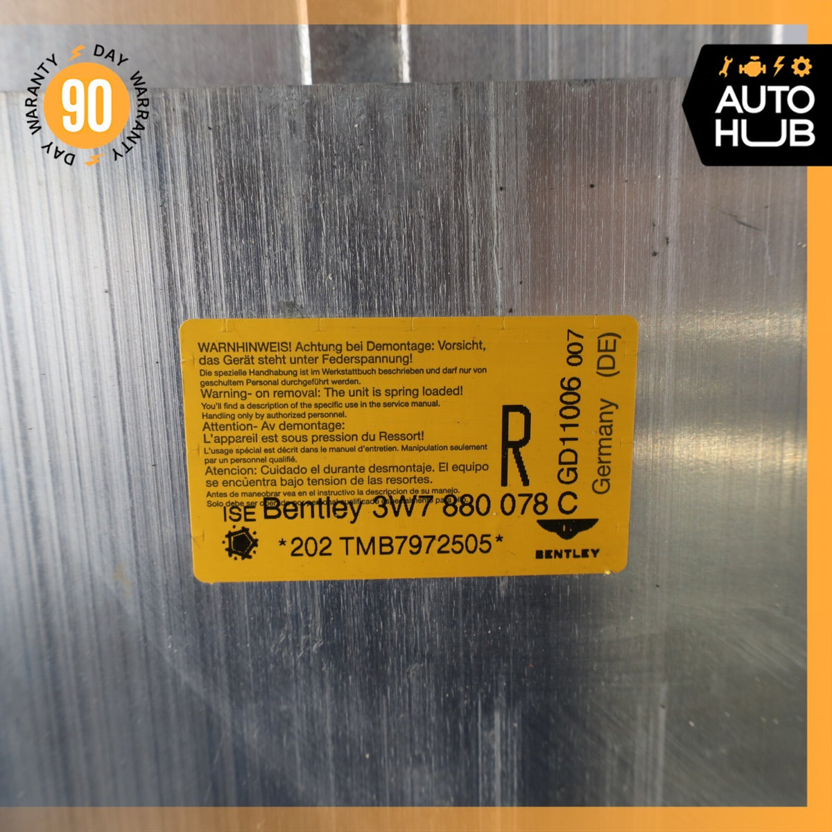 07-12 Bentley Continental GTC Rear Right Side Roll Over Protection Bar OEM 60k - photo 9