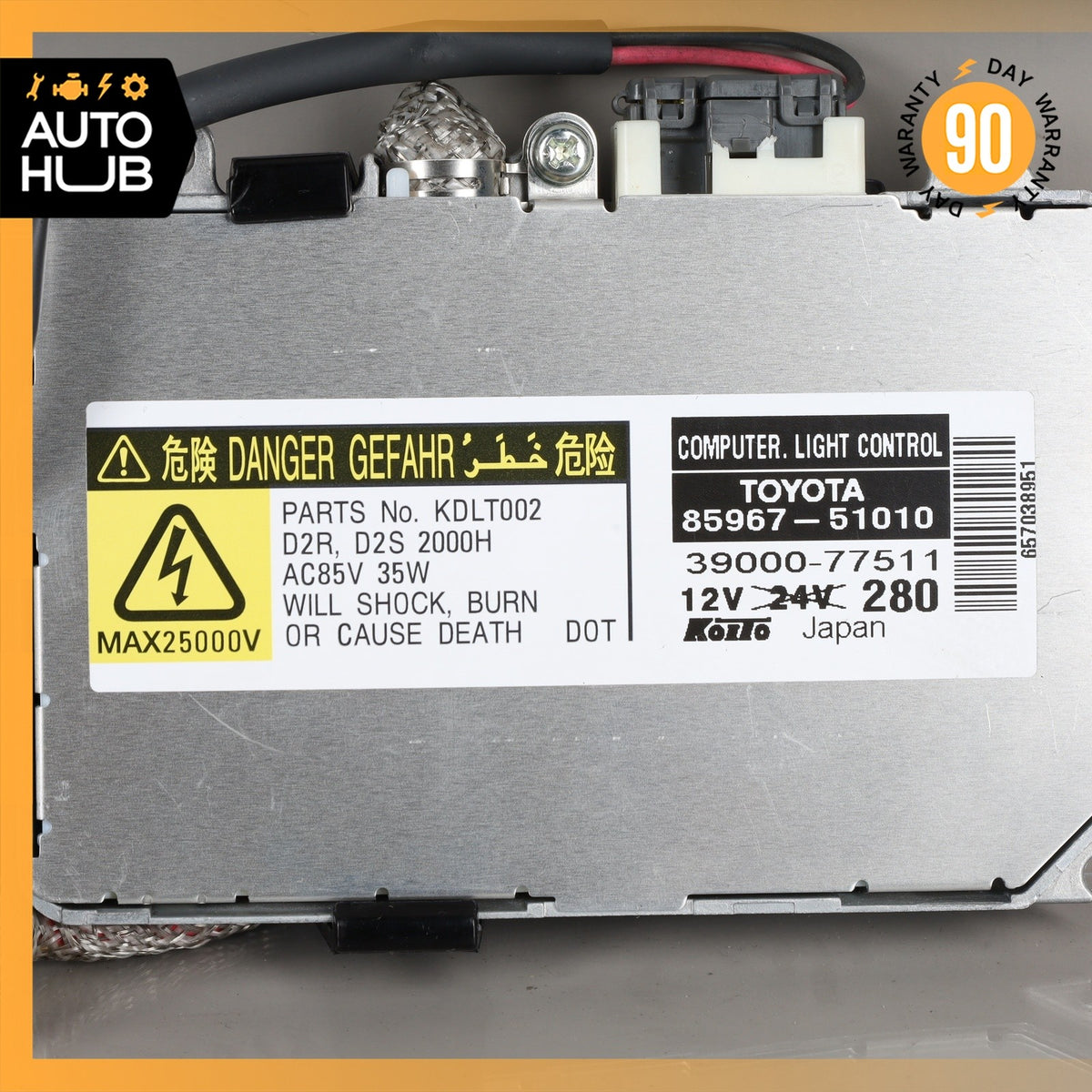 07-09 Lexus XU30 RX400H RX350 Right Side Xenon Headlight HID Ballast Unit OEM - photo 4