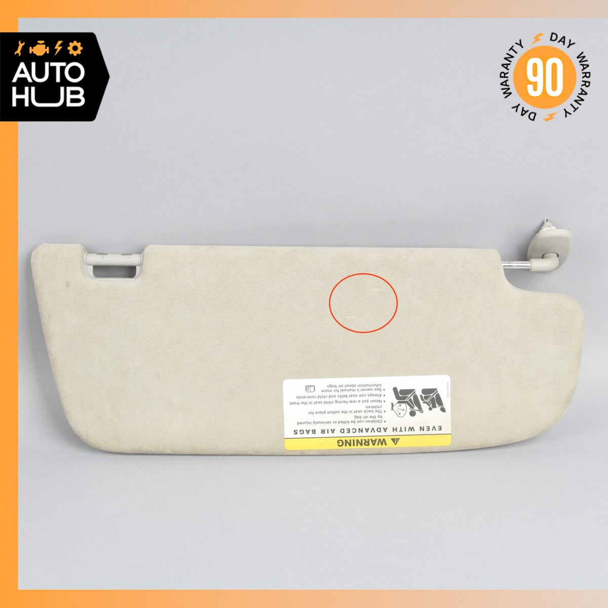 Mercedes W221 S600 CL550 S63 Left Side Sun Visor Shade Sunvisor Gray Suede OEM - photo 6