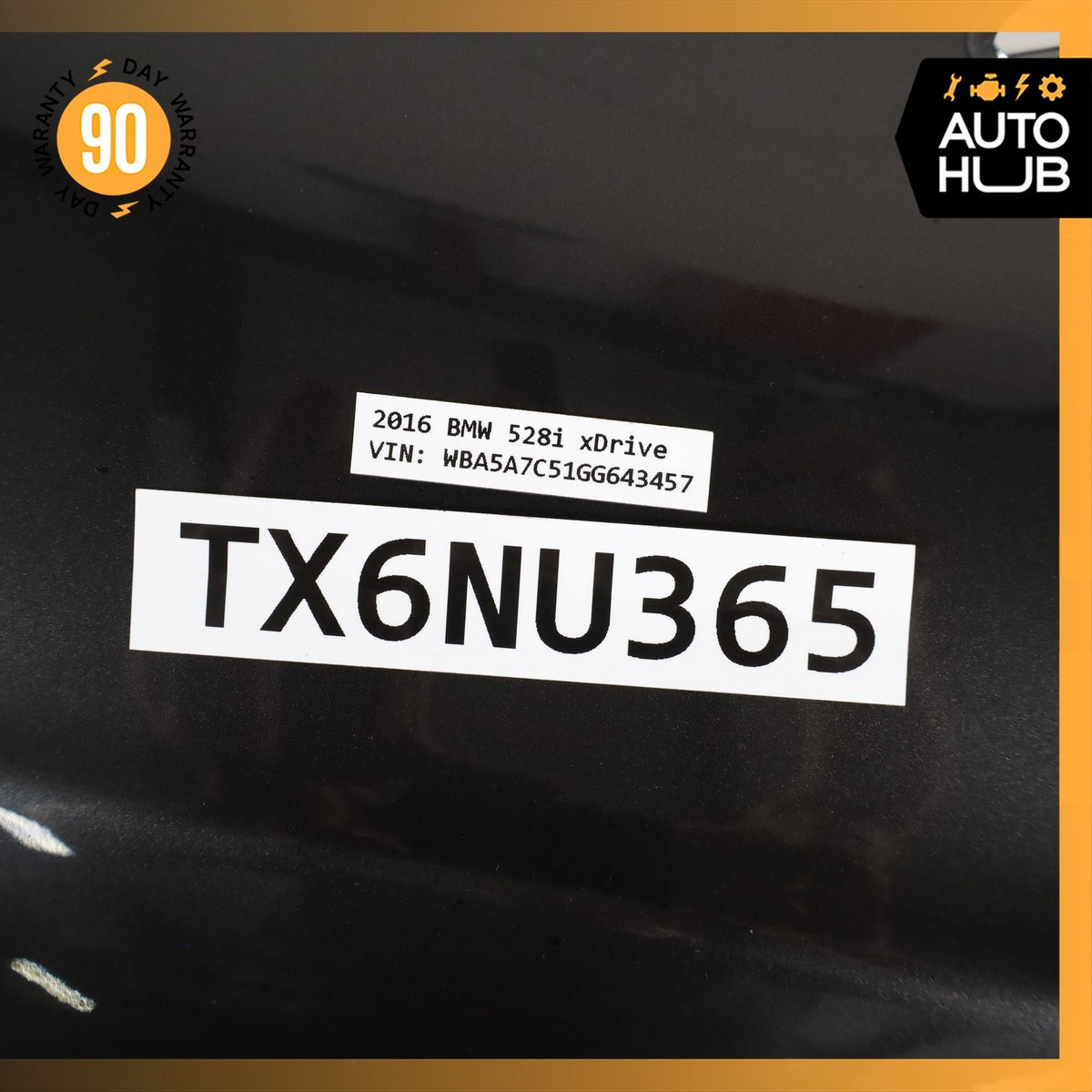 11-16 BMW F10 528i 550i Fender Front Right Passenger Side Black OEM - photo 13