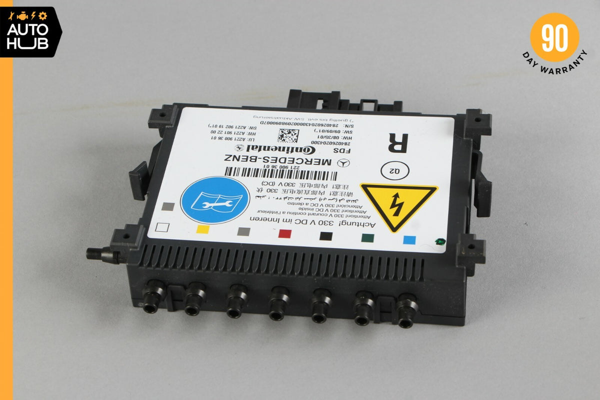 07-13 Mercedes W221 S400 S550 Front Right Seat Dynamic Lumbar Control Module OEM - photo 3